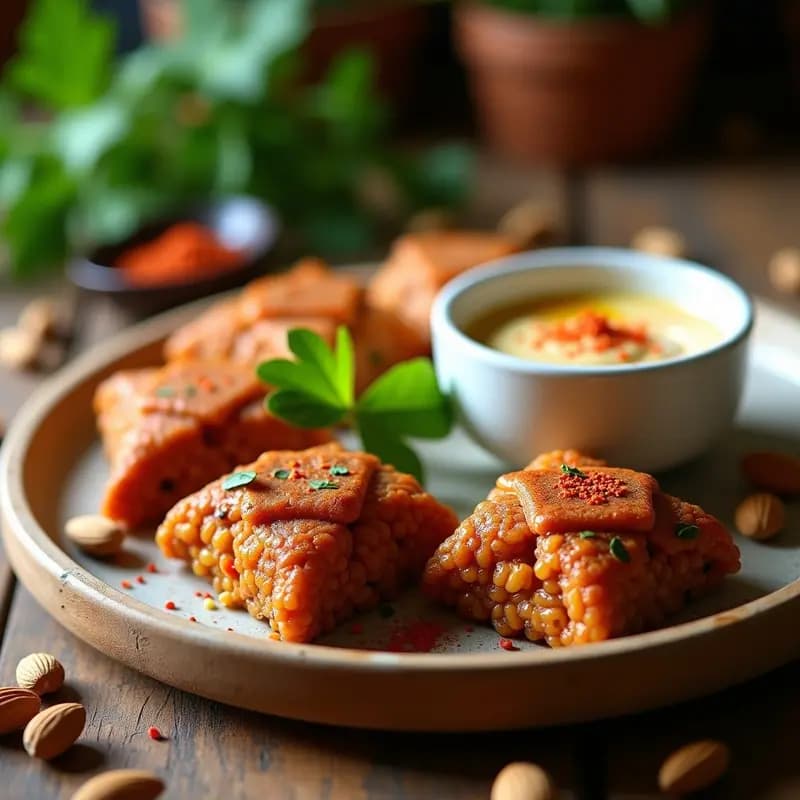 Kibbeh de Lentejas Rojas y frutos Secos: Receta Libanesa Vegana y Sin Gluten