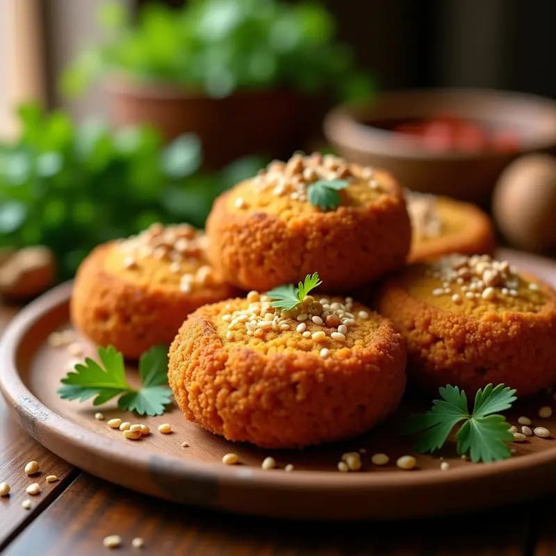 Kibbeh de Lentejas Rojas y Nueces: Croquetas Árabes Keto en Airfryer