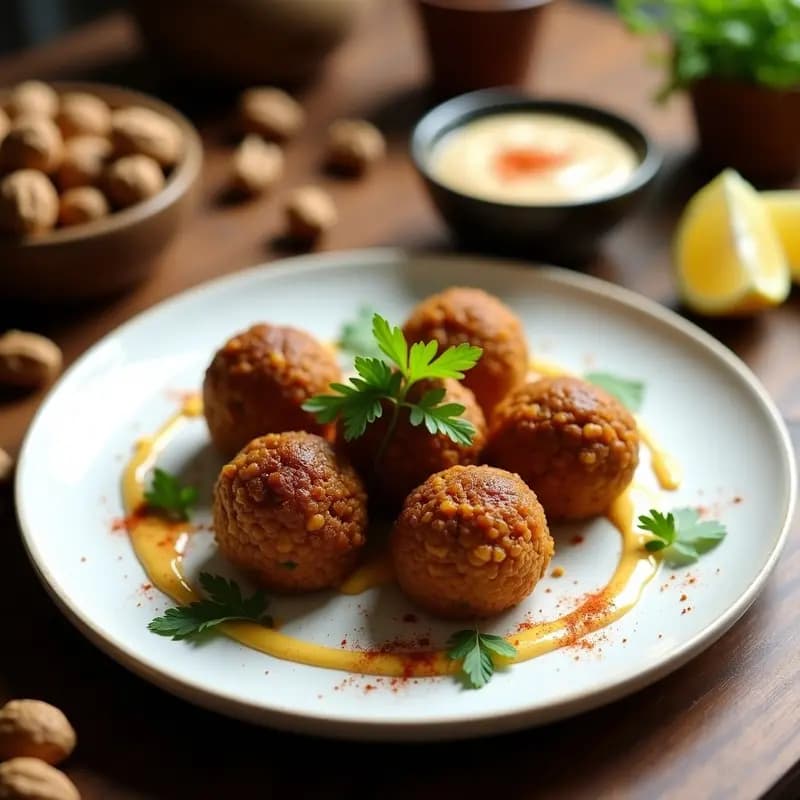 Kibbeh de Lentejas y Nueces: Albóndigas Árabes Veganas y Sin Gluten