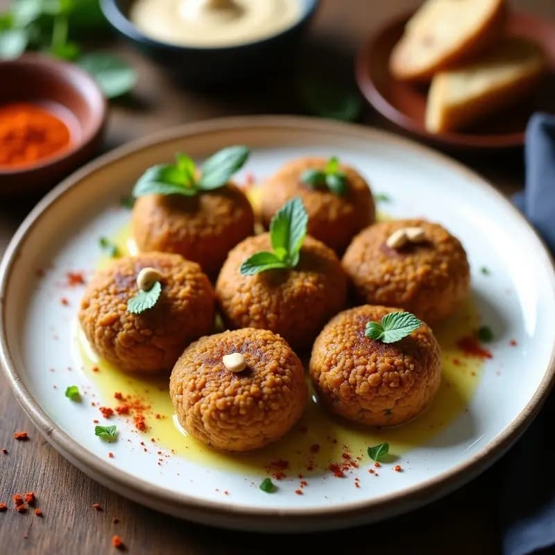 Kibbeh de Lentejas Rojas con Avenas y Especias: Receta Libanes Vegana y Sin Gluten