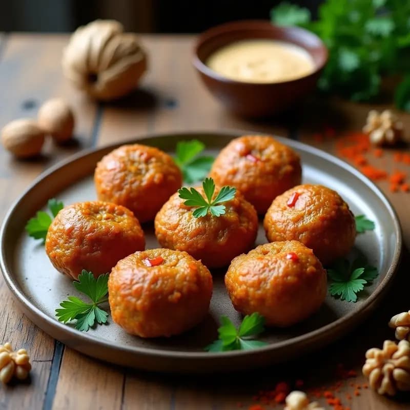 Kibbeh de Lentejas Rojas: Receta Libanesa Sin Gluten con Relleno de Nueces y Especias