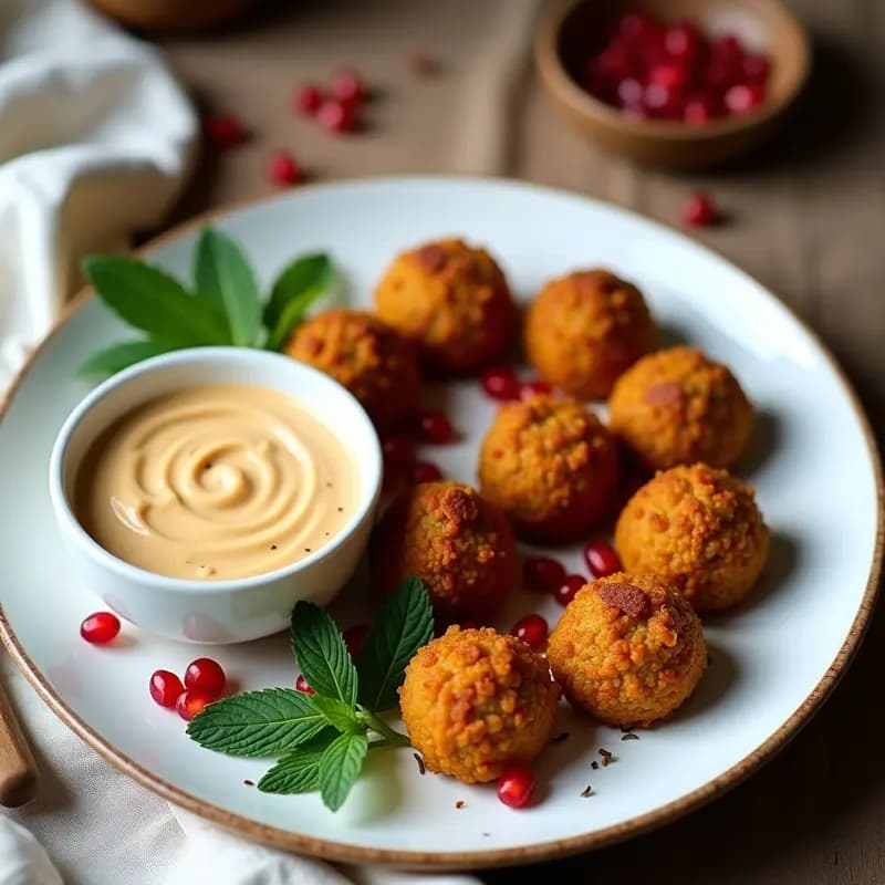 Kibbeh de Lentejas Rojos con Salsa de Tahini: Receta Libanesa 100% Vegana