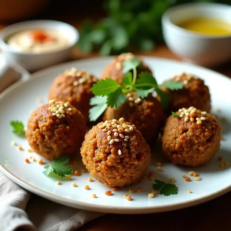 Kibbeh Libanés de Lentejas: Albóndigas Veganas y Ricas en Hierro en Airfryer