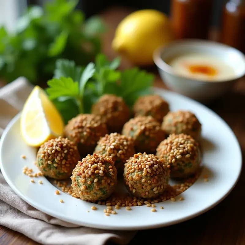 Kibbeh Libanes de Quinoa y Espinacas: Albóndigas de Oriente Medio Sin Harina en Airfryer