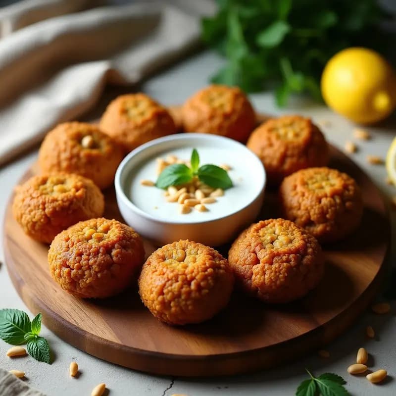 Kibbeh Libanesas de Carne y Bulgur: Aperitivo Crujiente al Horno o Frito