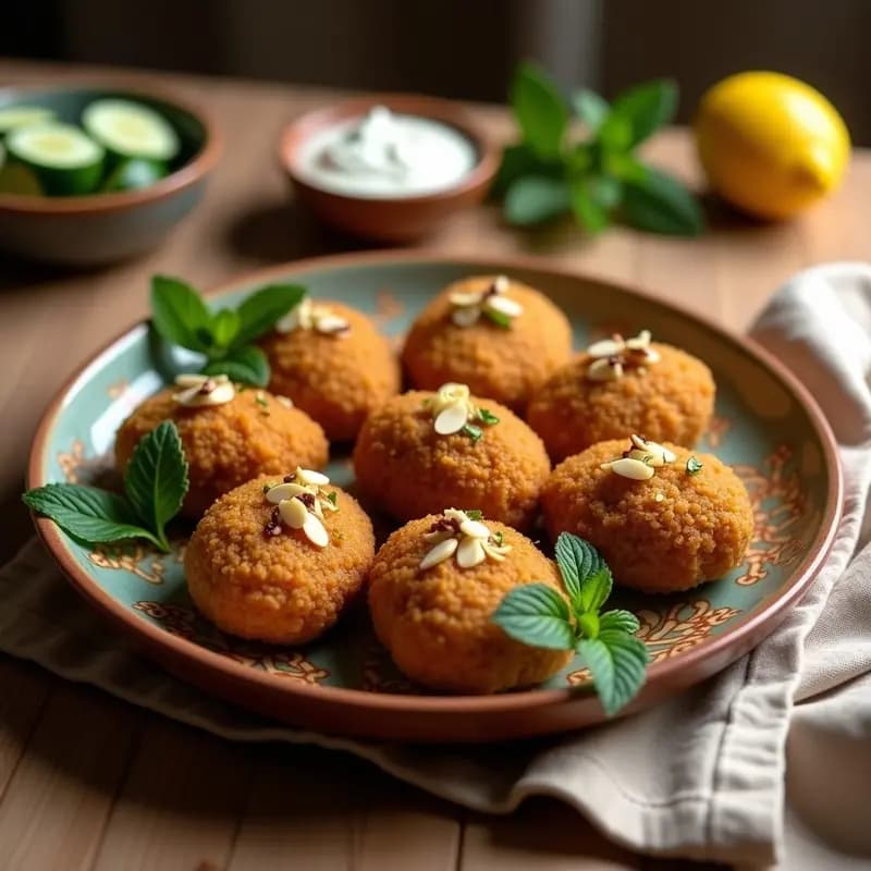 Kibbeh Nabulsseh de Cordero y Bulghur: Receta Palestina Crujiente en Airfryer