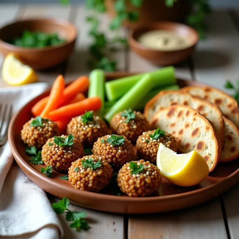 Kibbeh Nayye de Lentejas y Trigo Bulgur: Crudo Libanés Sin Carne