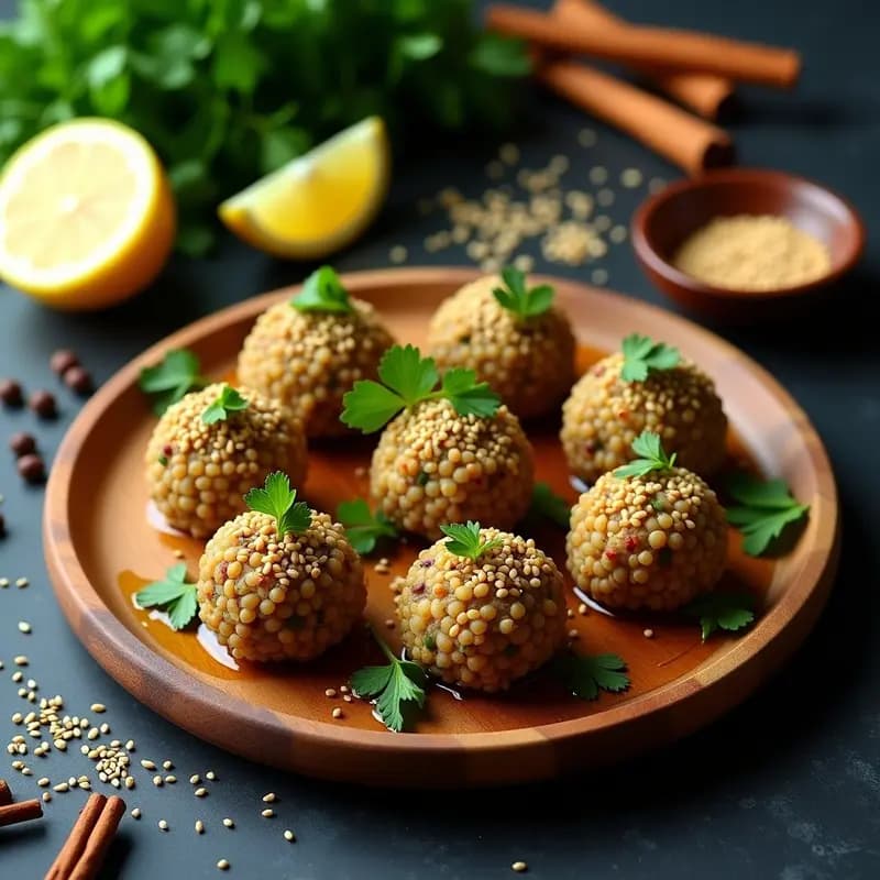 Kibbeh Nayye de Lentejas con Especias Libanesas: Aperitivo Crudivegano y Picante