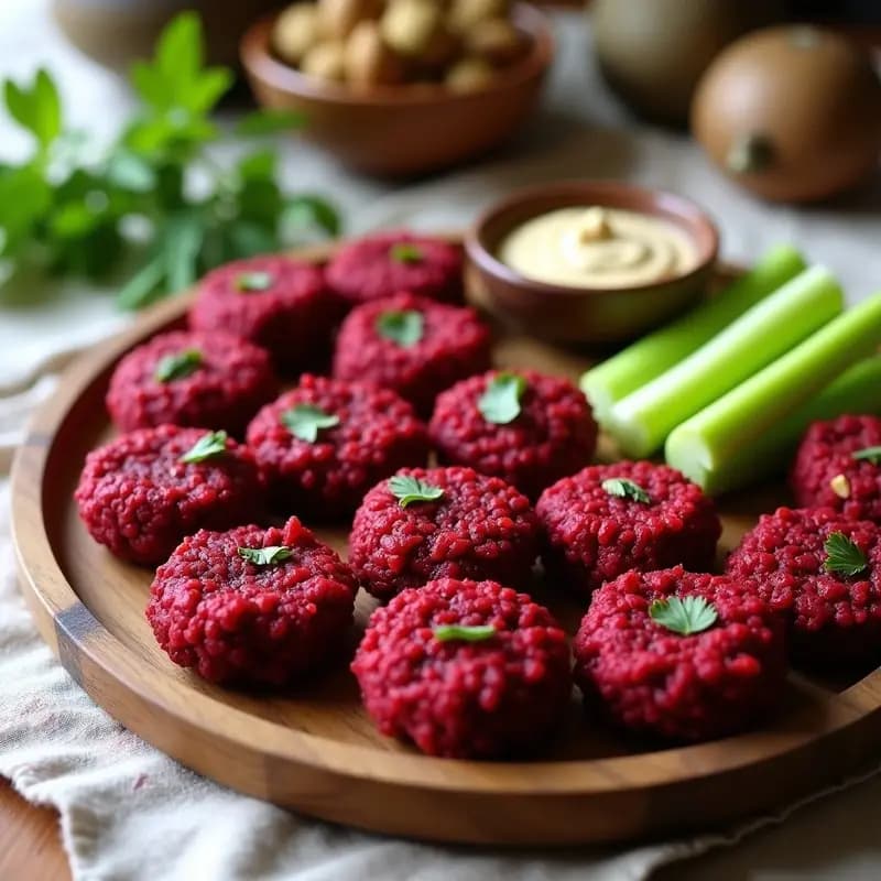 Kibbeh Nayye de Remolacha y Nueces: Entrante Libanés Crudivegano y Sin Gluten