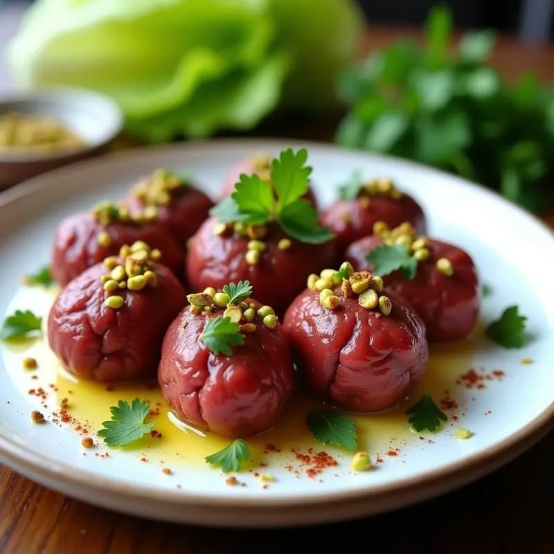 Kibbeh Nayye de Res Cruda con Especias: Receta Libanesa Tradicional