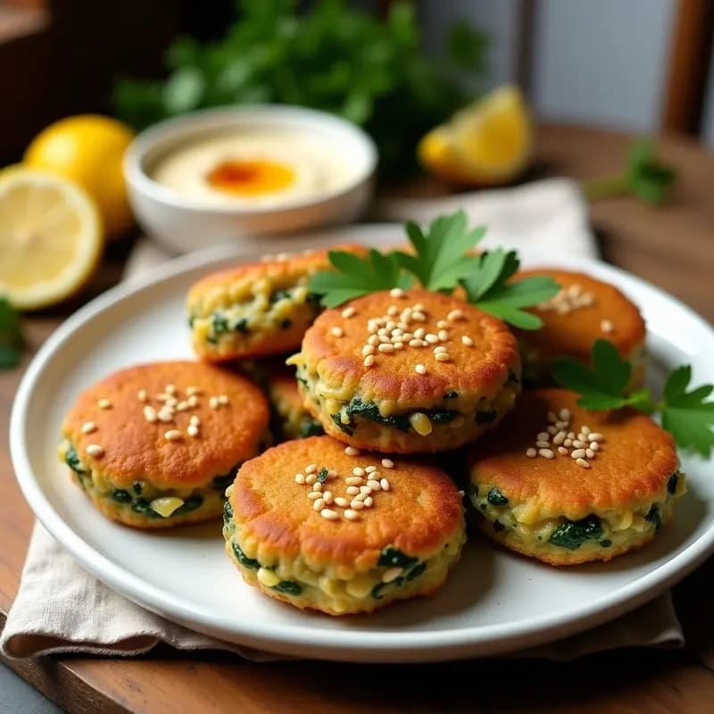 Kibbeh de Queso y Espinacas: Versión Vegana de Oriente Medio en Airfryer