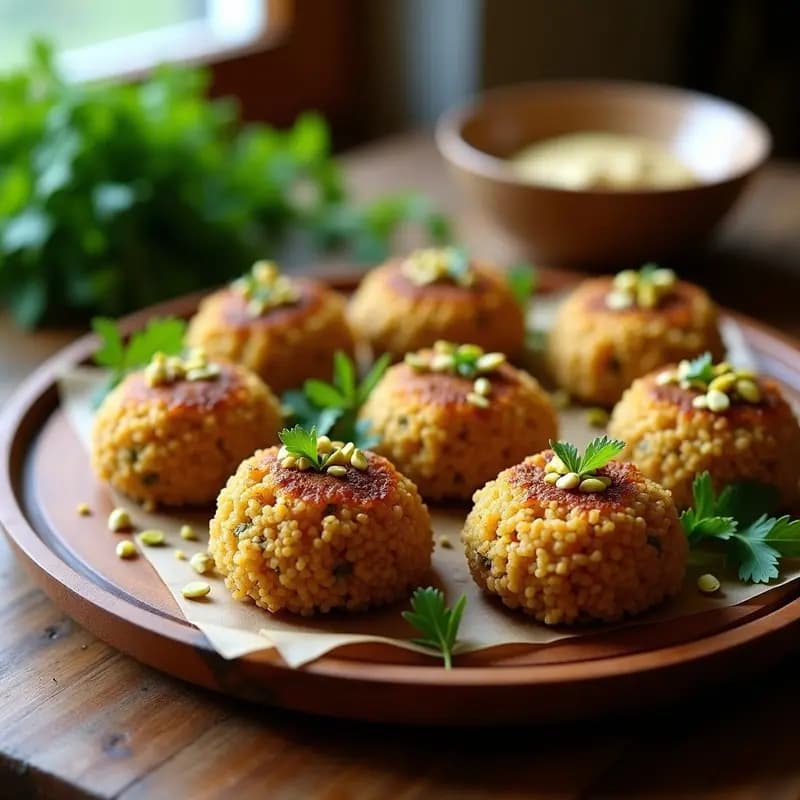 Kibbeh de Quinoa y Berenjena: Receta Libanesas Vegana con Crujiente Perfecto al Horno