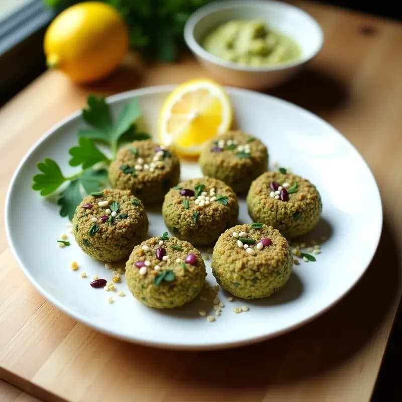 Kibbeh de Quinoa y Calabacín: Receta Libanesa Vegana Crudivegana con Especias Zaatar