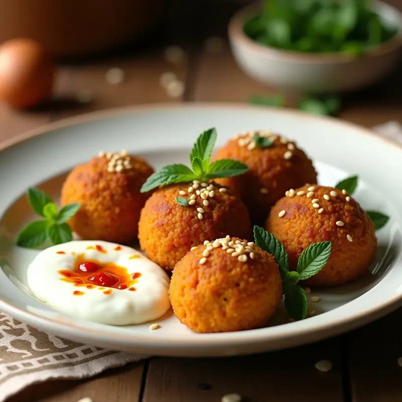 Kibbeh de Quinoa y Calabaza: Receta Sirio-Libanesa Vegana con Crujiente de Semillas