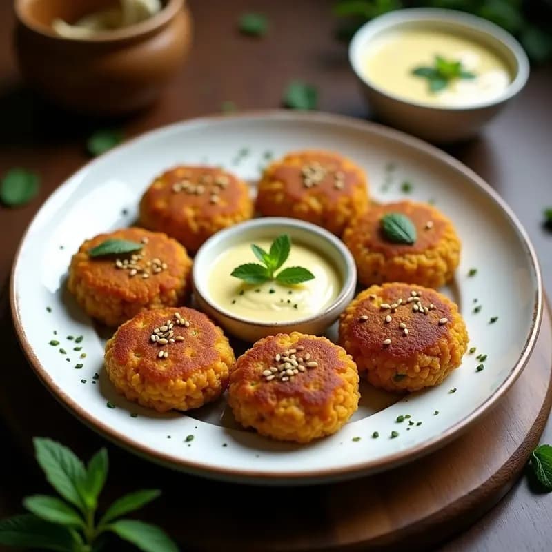 Kibbeh de Quinoa y Calabaza con Yogur de Soja: Receta Árabe Vegana y Sin Gluten