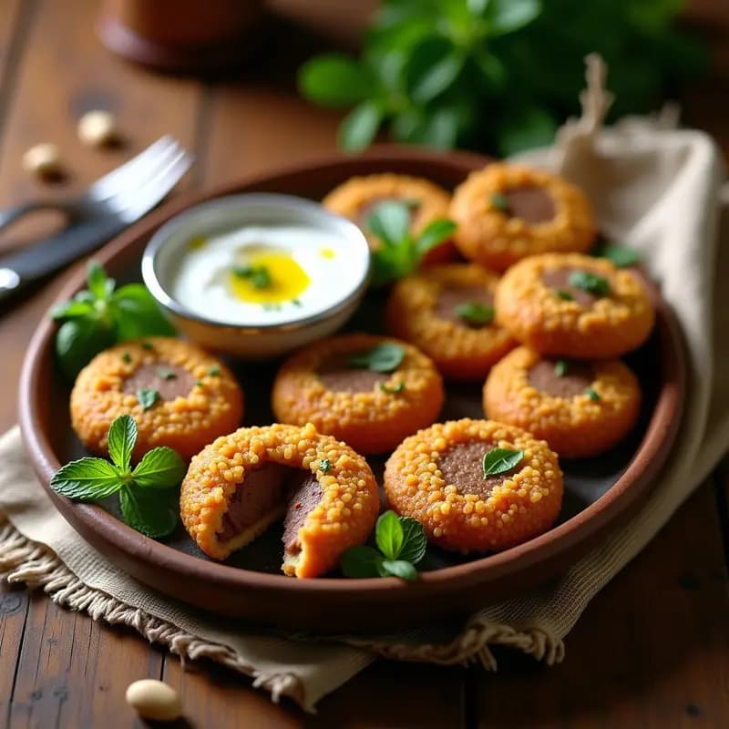 Kibbeh de Quinoa y Carnes Mixtas con Salsa de Yogur: Receta Libanesa Sin Gluten