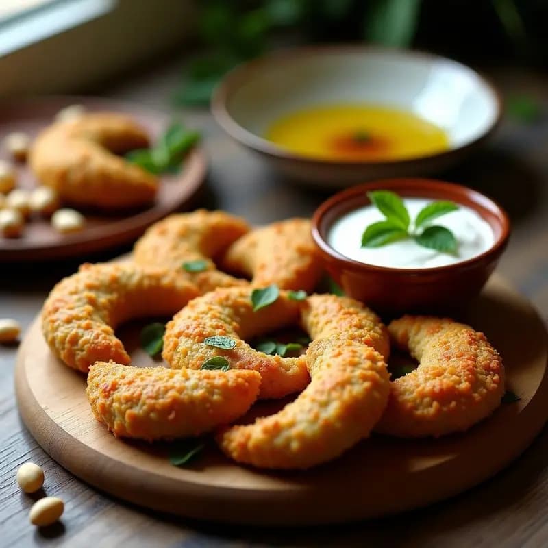 Kibbeh de Quinoa y Cordero: Aperitivo Libanes en Horno con Salsa de Yogur
