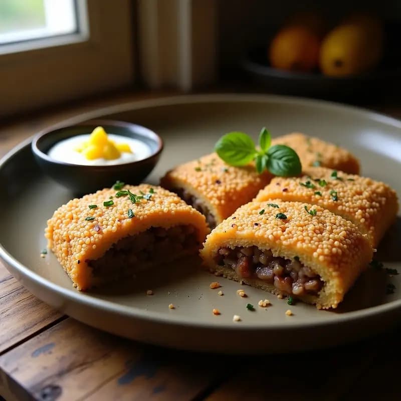 Kibbeh de Quinoa y Cordero: Versión Siríaca Sin Harina y Horizontalizada