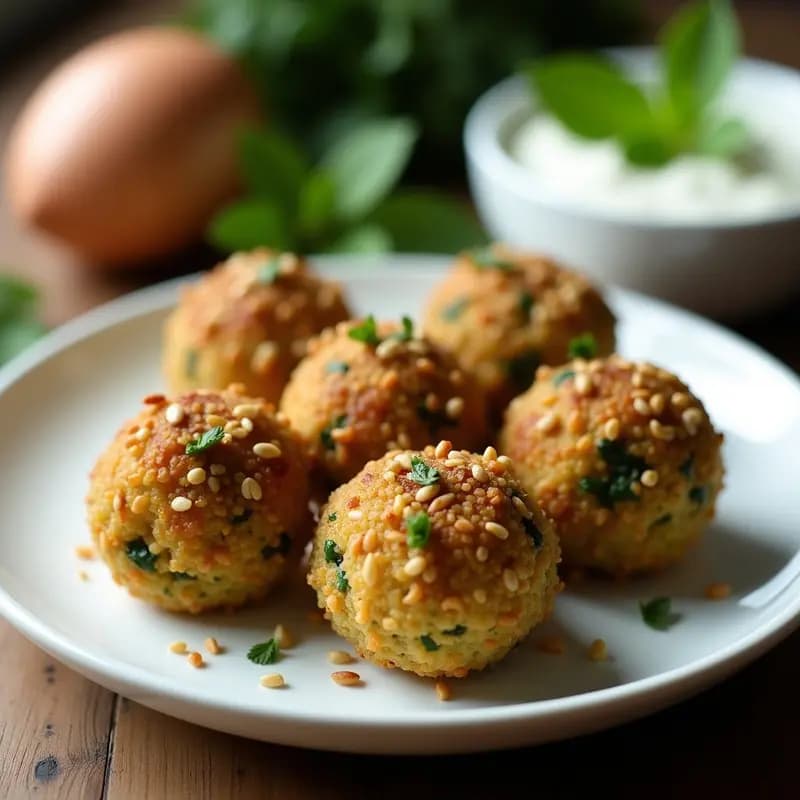 Kibbeh de Quinoa y Espinacas: Entrante Libanés Sin Carne y Keto en Airfryer