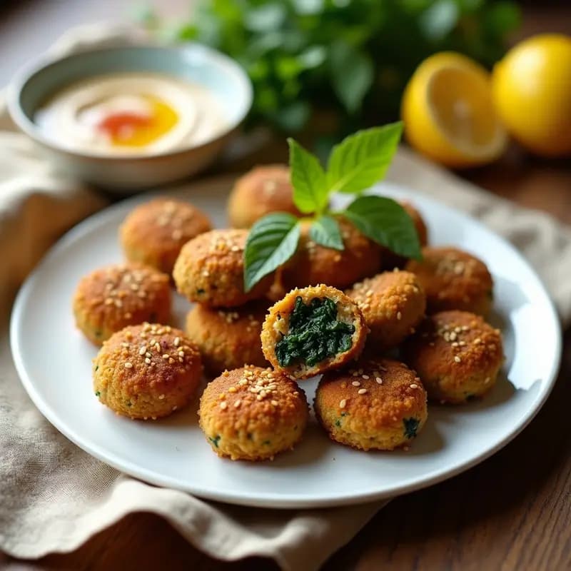 Kibbeh Libanes de Quinoa y Espinacas: Croquetas Sin Gluten y Altas en Hierro
