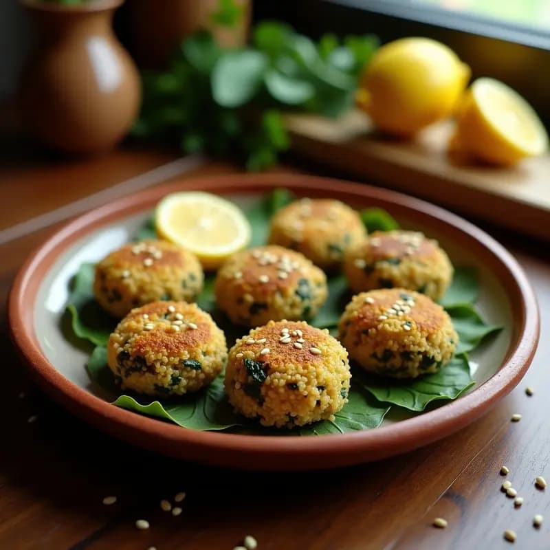 Kibbeh Libanés de Quinoa y Espinacas: Versión Vegana y Keto en Sartén