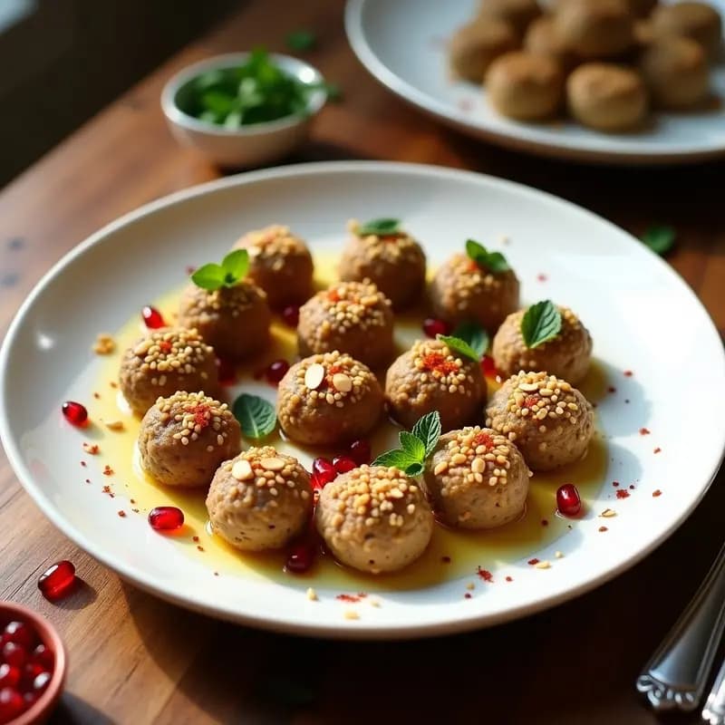 Kibbeh Nayyeh de Quinoa y Granada: Entrante Libanés Vegano y Crudo