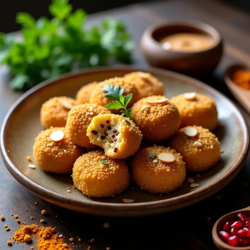 Kibbeh Libanés de Quinoa y Lentejas: Croquetas Veganas con Toque de Especias Orientes
