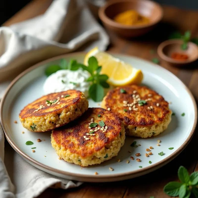 Kibbeh de Quinoa y Nueces: Hamburguesas Libanesas Veganas y Crujientes