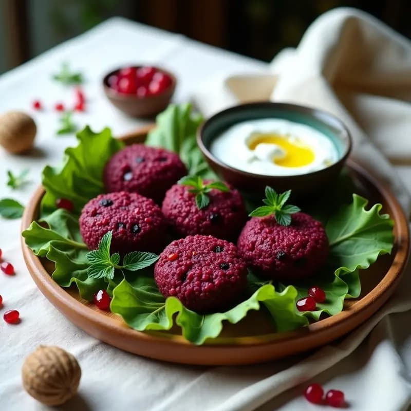 Kibbeh de Remolacha y Nueces: Receta Libanesa Crudivegana