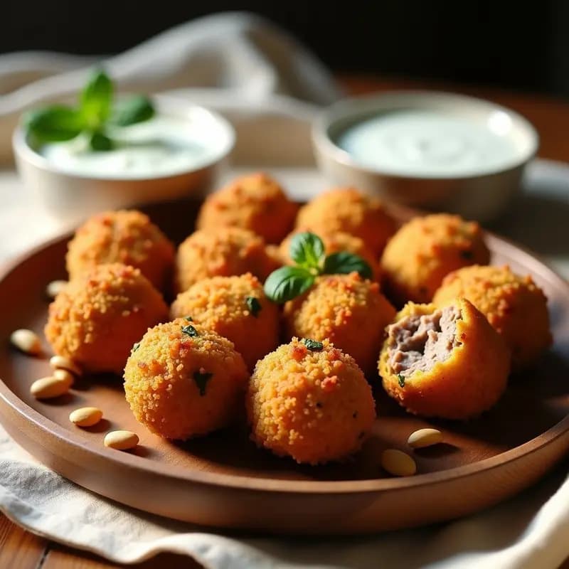 Kibe de Carne y Trigo Bulgur: Receta Libanesa Crujiente en Airfryer