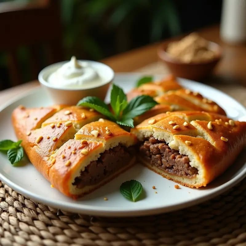 Kibe de Carne y Trigo Burgol: Receta Libanesas Tradicional al Horno