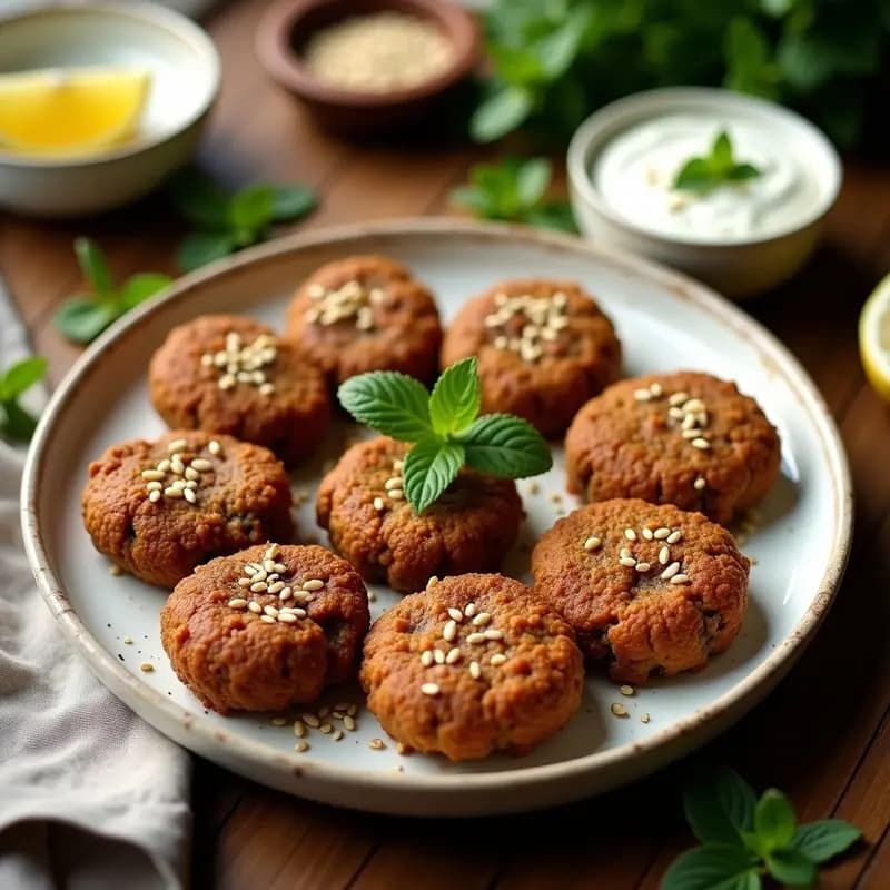 Kibe de Quinoa y Carne de Res con Crema de Yogur: Receta Libanesa en Versión Keto