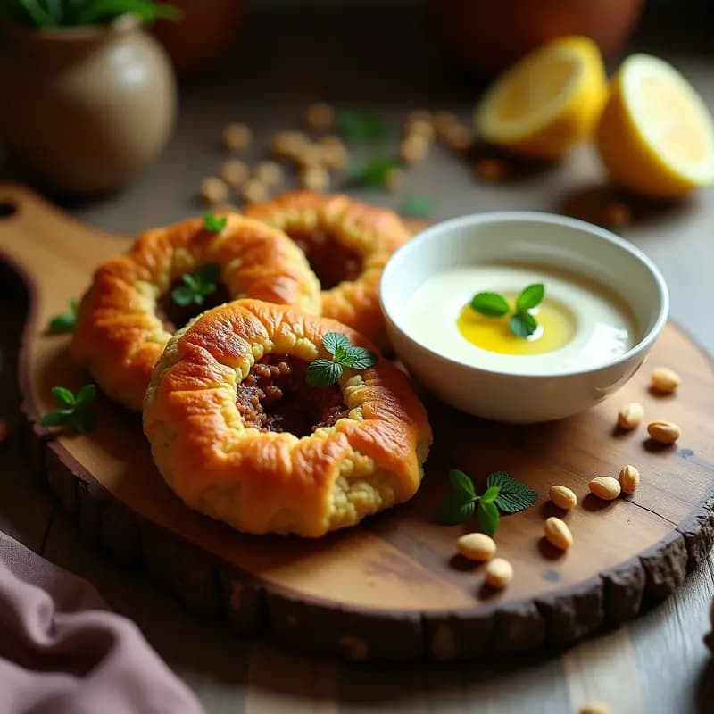 Kibeh de Quinoa y Cordero con Yogur de Ajo: Entrante Libanés Sin Gluten en 20 Minutos