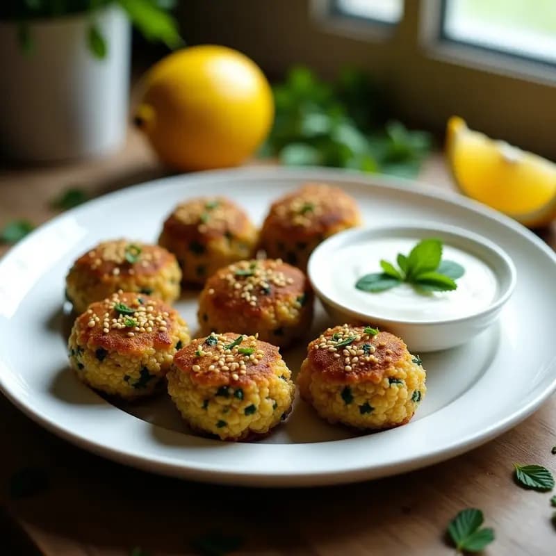 Kibeh de Quinoa y Espinacas: Albóndigas Libanesas Sin Carne en Airfryer