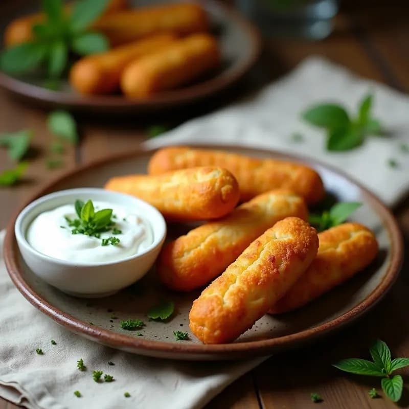Kibelé con Salsa de Yogur y Mentol: Receta Judía de Croquetas de Patata y Cebolla
