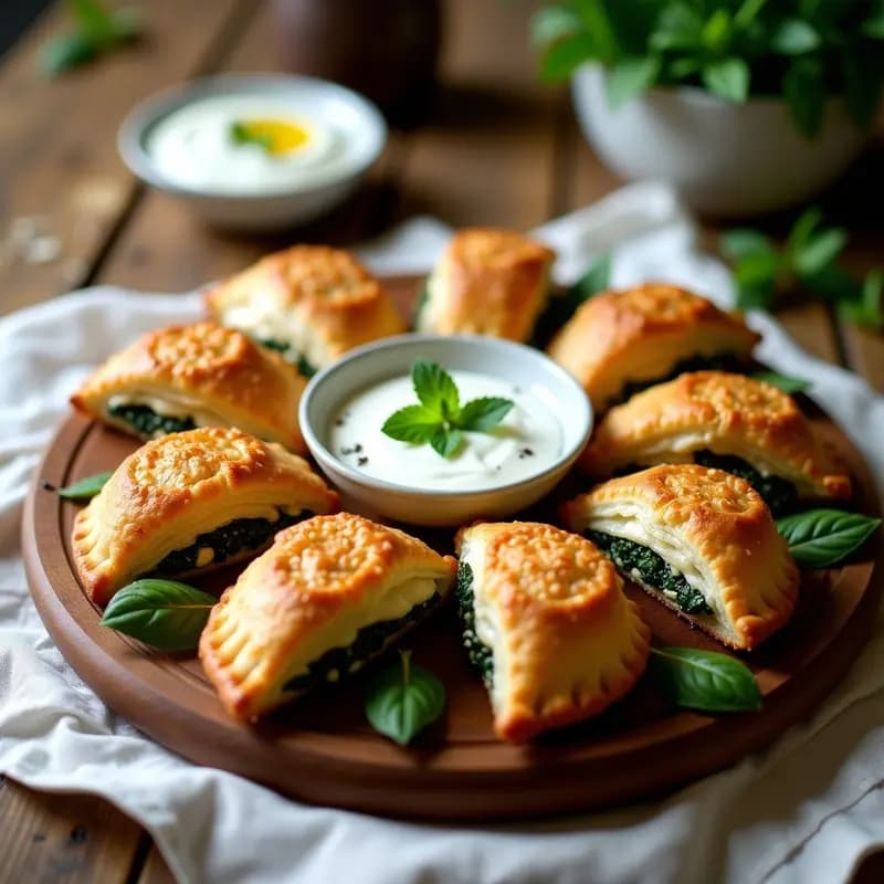 Kibelis de Espinacas y Qeso Feta: Empanadillas Griegas en Airfryer Sin Aceite