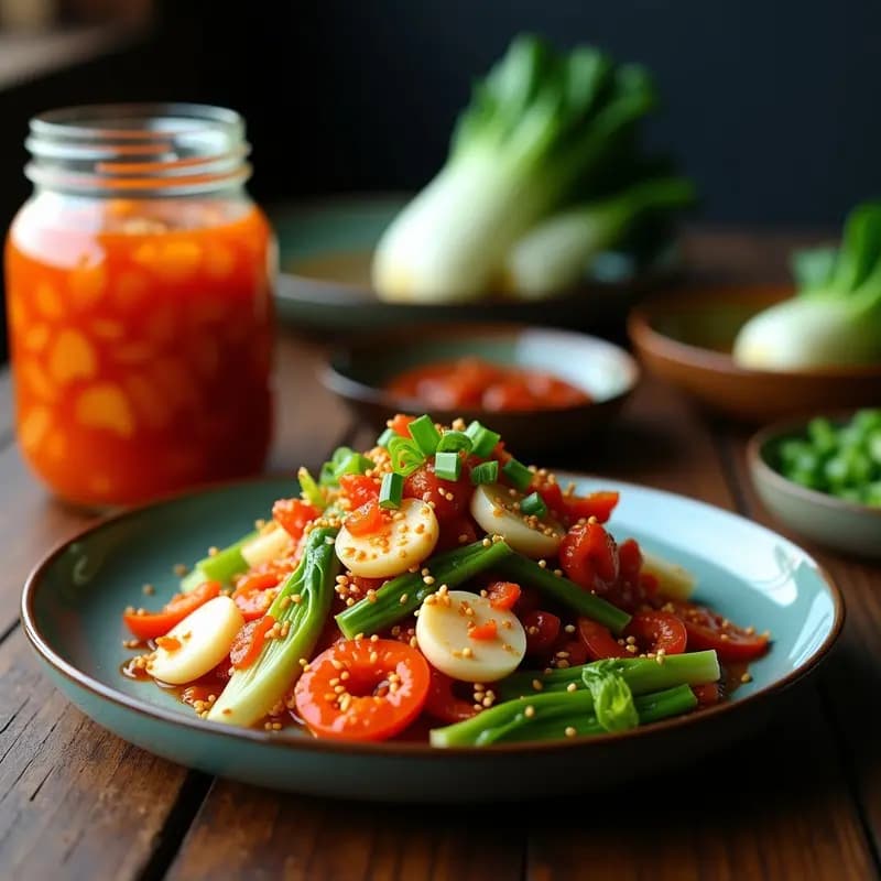 Kimchi de Col China y Rábano: Receta Coreana Fermentada y Picante