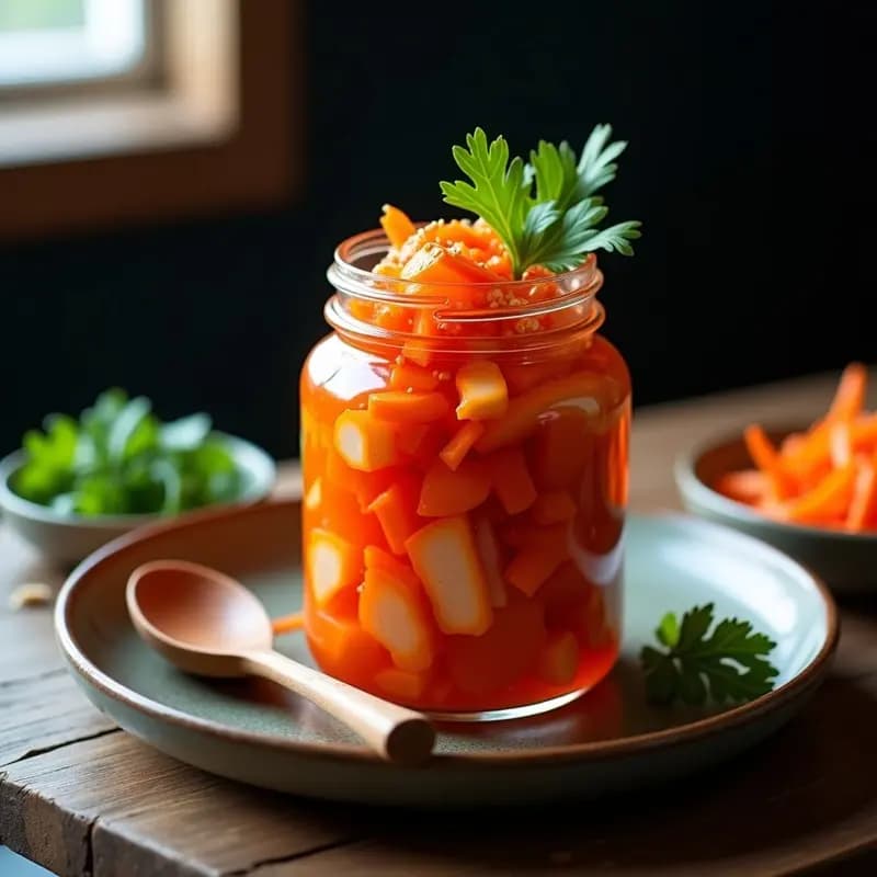Kimchi de Rábano Daikon y Zanahoria: Receta Coreana Fermentada en 3 Días