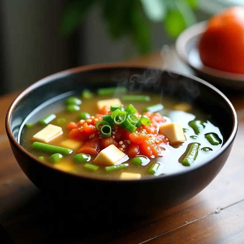 Kköllu Guk (Sopa de Frijoles Verdes Coreana) con Kimchi Vegano: Receta Detox y Alta en Fibra