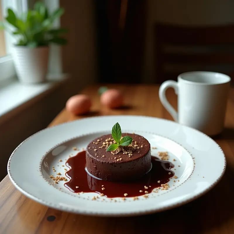 Kladdkaka Sueco de Chocolate y Cardamomo: Postre Sin Harina y Alta en Fibra