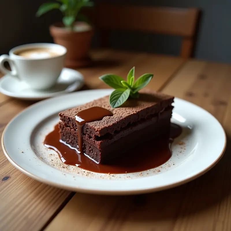 Kladdkaka Sueco con Chocolate Negro y Café: Postre sin Harina y Ultra Esponjoso