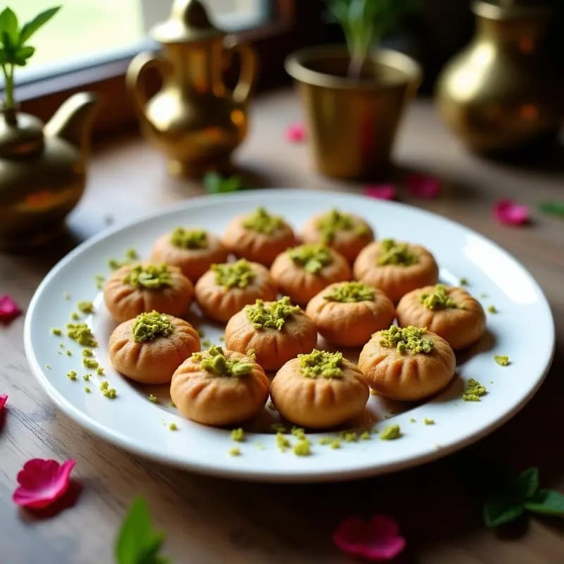 Kleicha de Dátiles y Cardamomo: Galletas Irakíes Tradicionales Sin Horno