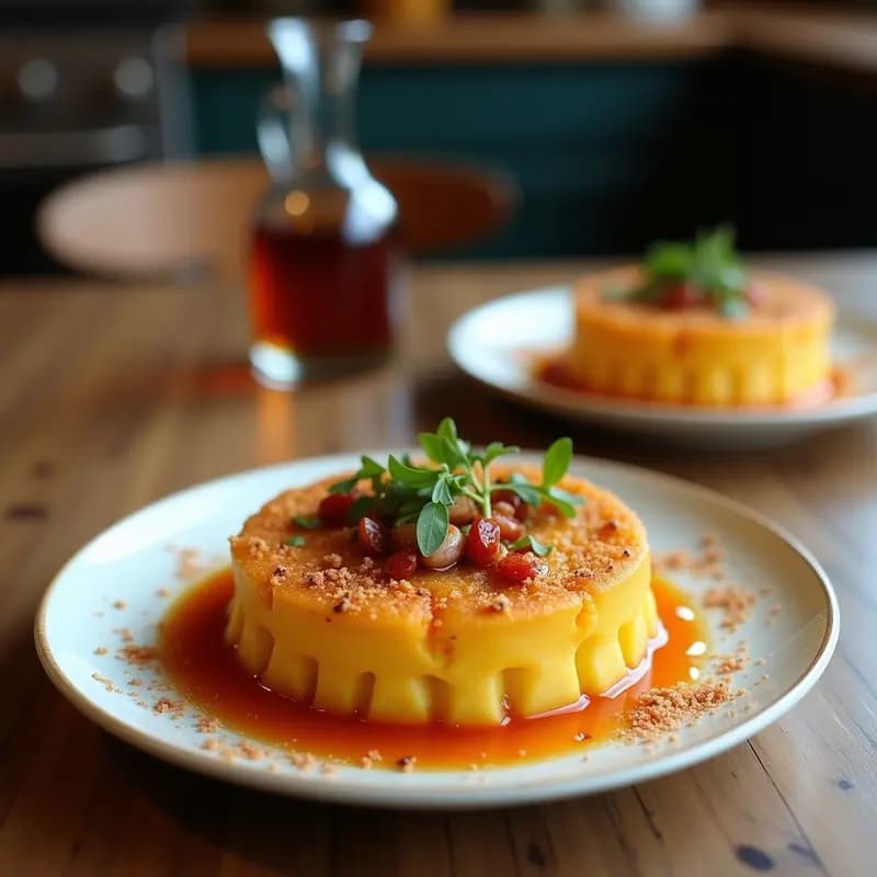 Knafeh de Queso Akkawi: Postre Árabe Crujiente con Almidón de Trigo