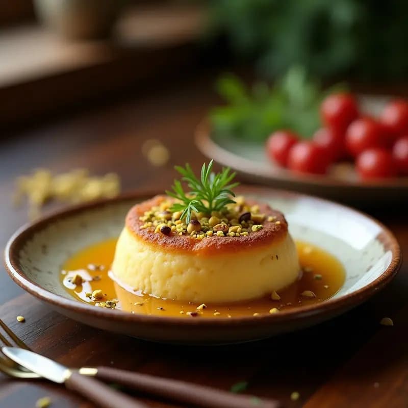 Knafeh de Queso Ricotta y Almendras: Postre Árabe Sin Lácteos y Crujiente