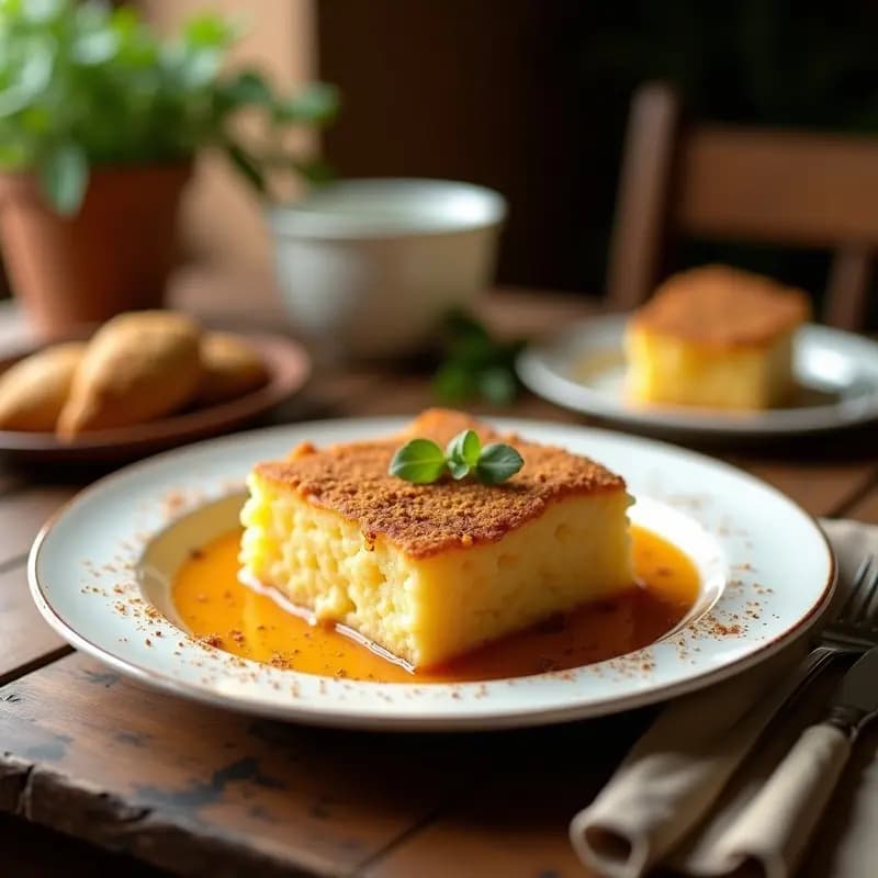 Knafeh de Requesón y Miel: Postre Árabe Baixo en Calorías con Endulzante de Dátiles