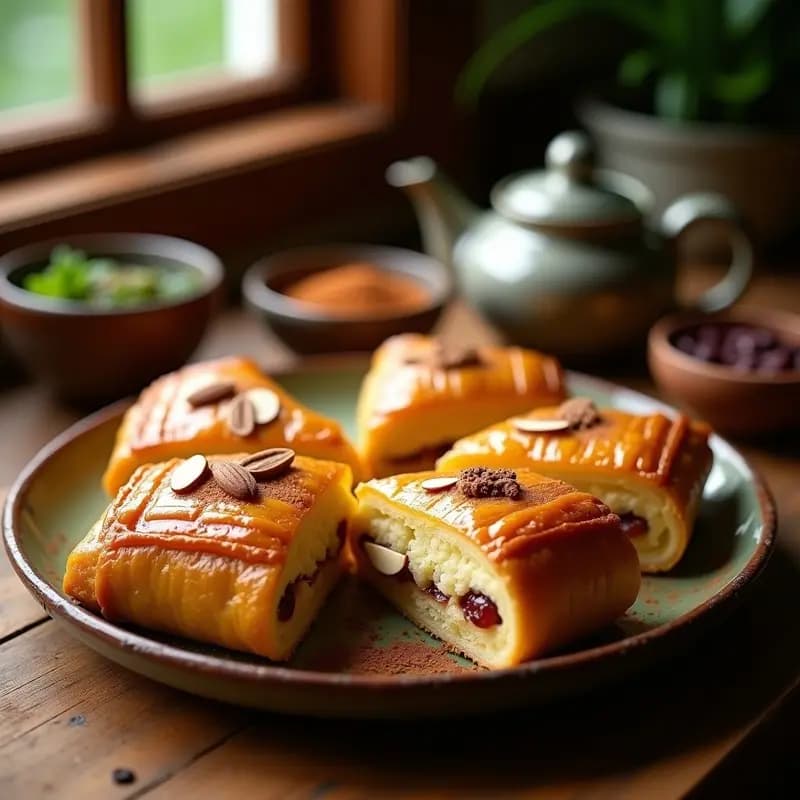Knesli de Pollo y Ciruela: Pastel Marroquí Salado-Dulce con Toque Especiado