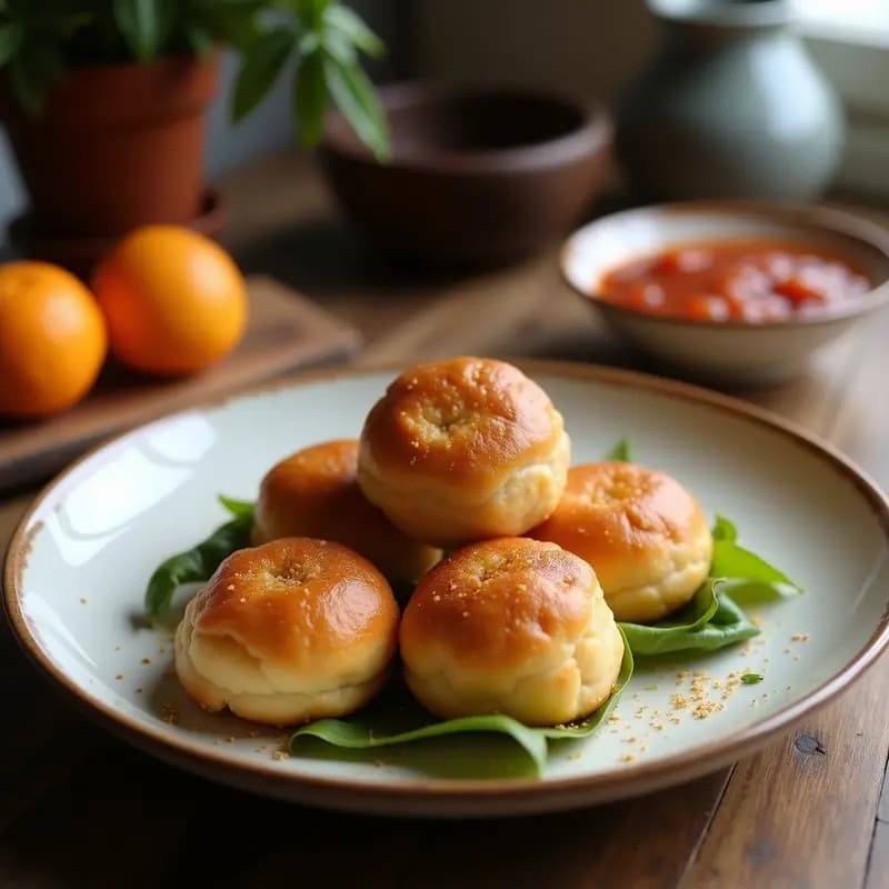 Knödel Austríacos de Pan con Chucrut y Salsa de Manzana: Receta Tradicional de Dumplings