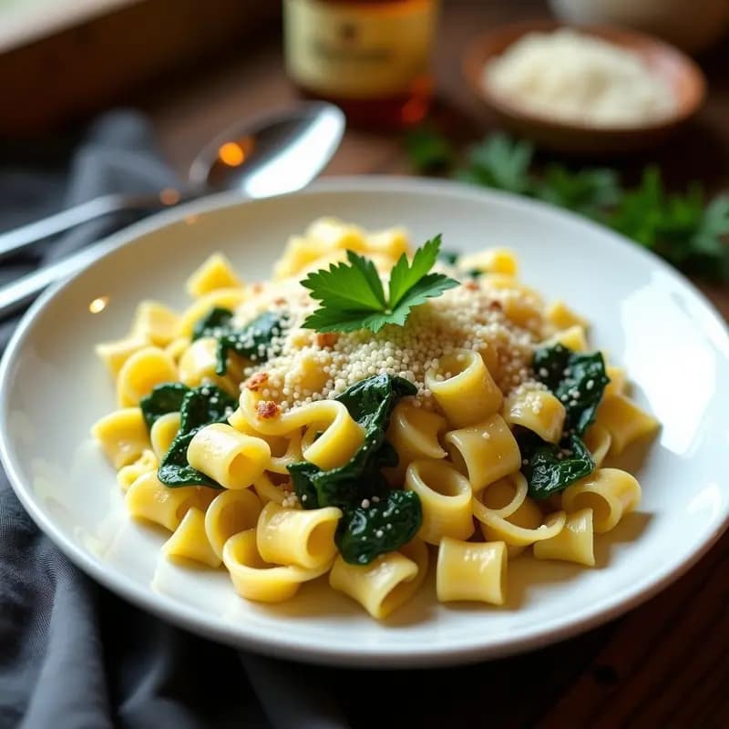 Knochlspätzle de Espinacas y Queso Gruyère: Receta Alemana Vegana con Toque Gourmet