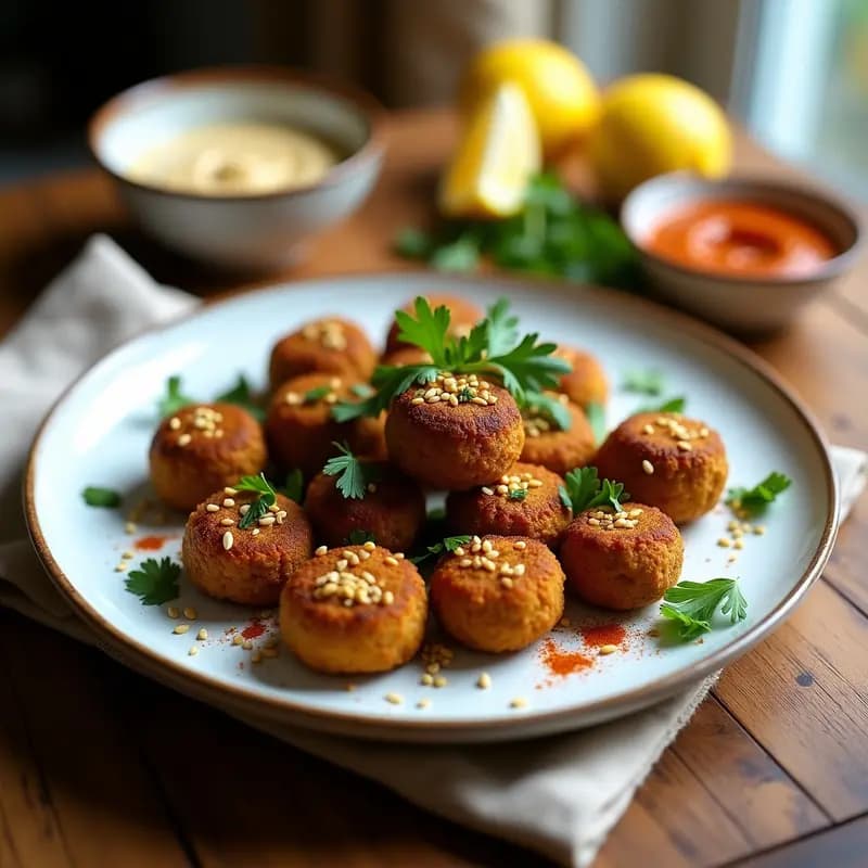 Kofta de Berenjena y Garbanzos: Albóndigas Árabes Veganas en Airfryer