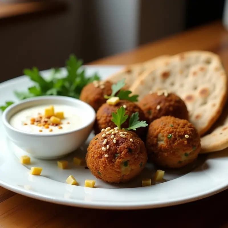 Kofta de Berenjena y Lentejas con Salsa de Yogur de Soja: Receta de Oriente Medio en Airfryer